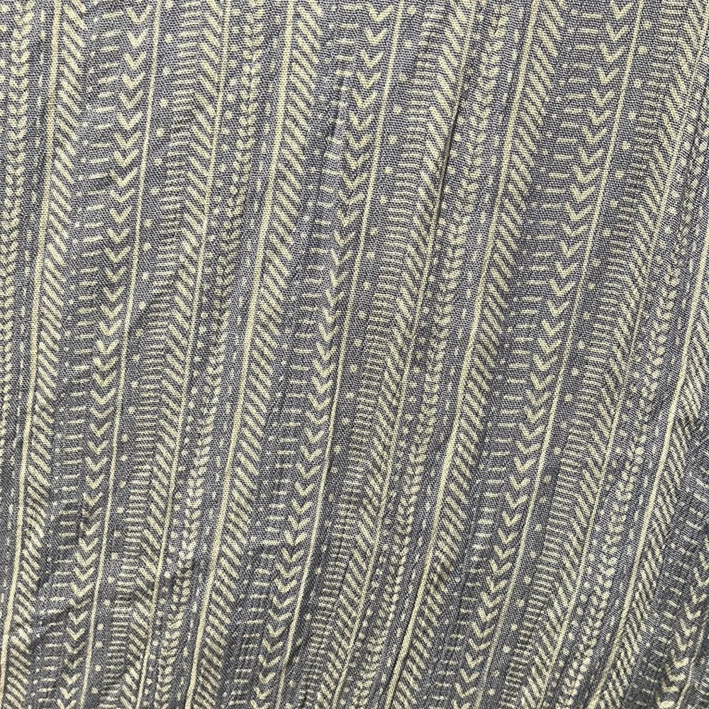 NWT Torrid 3 - light blue boho vertical stripe, gauze, wide leg, belted pants - Picture 11 of 13